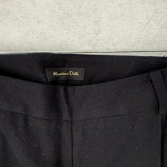 Massimo Dutti Pants Womens Small navy Slim Tapered Ankle Zip Pockets Side Zip - Picture 8 of 10